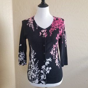WHBM Floral Cardigan